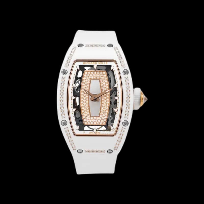 Richard Mille RM07-01 ATZ White Ceramic One Row Pearl, reference RM07-01 ATZ White Ceramic One Row Pearl