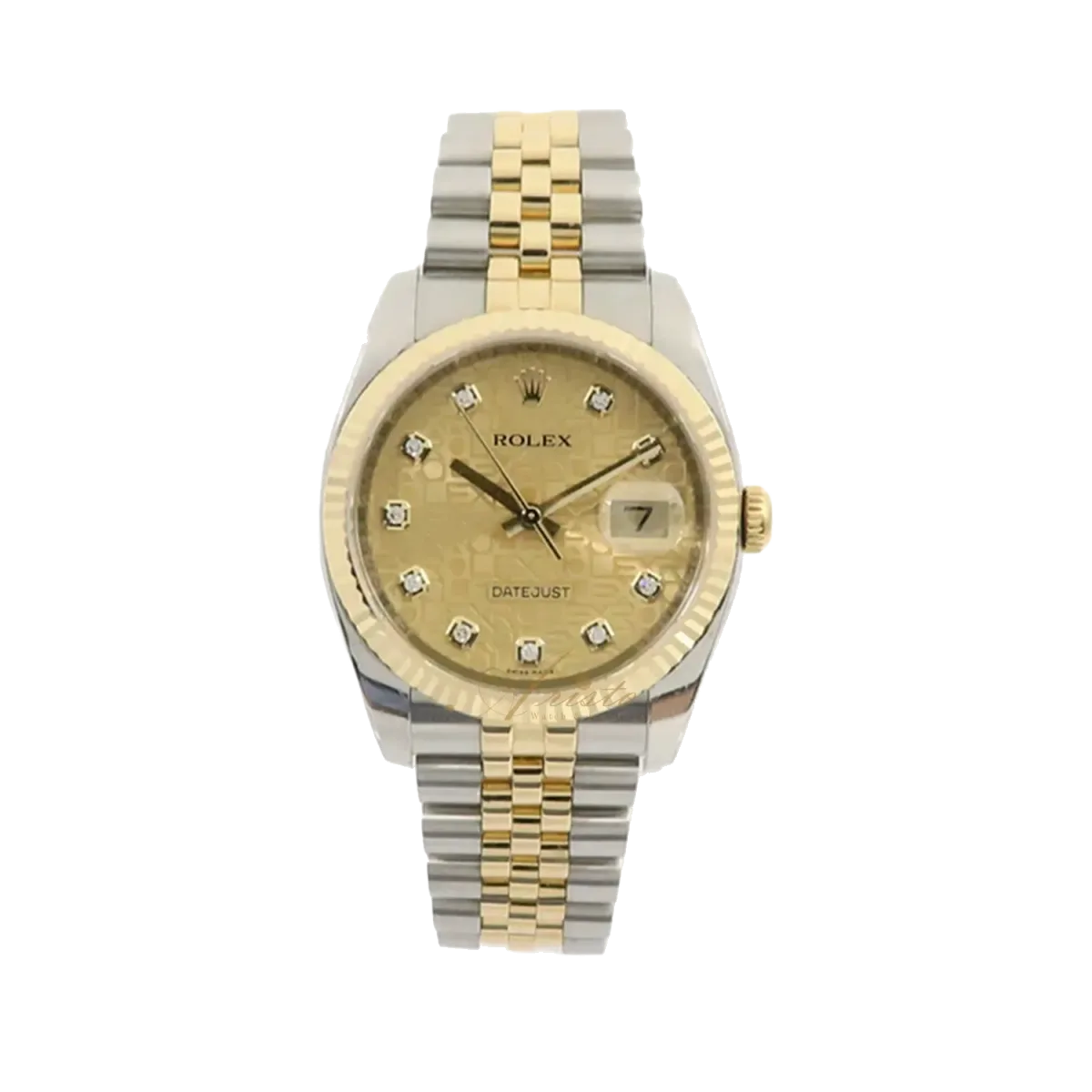 Rolex Datejust, reference 16233G Champagne Computer Jubilee